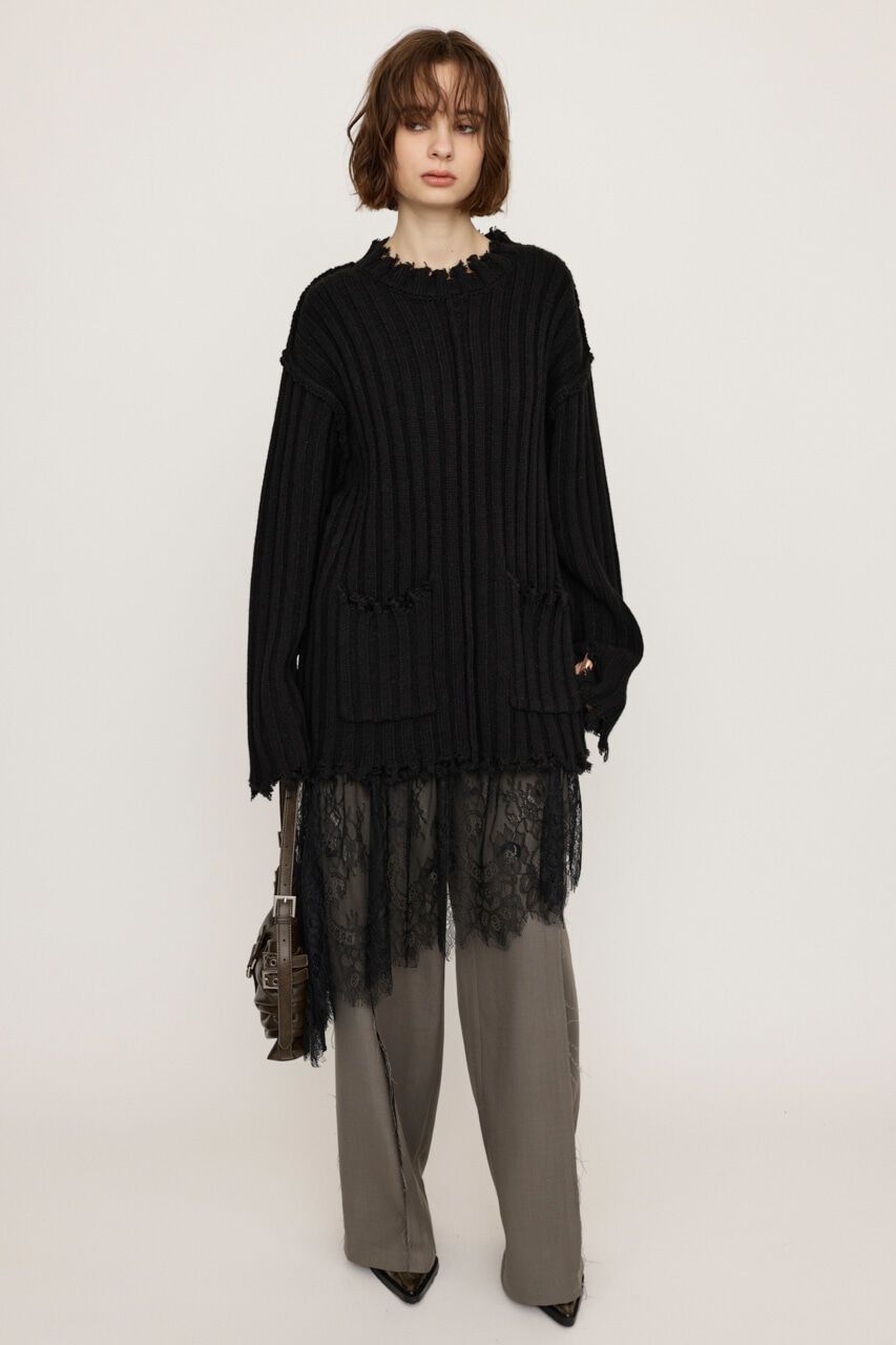 SLY「DAMAGED LG トップス」|ニット・セーター|