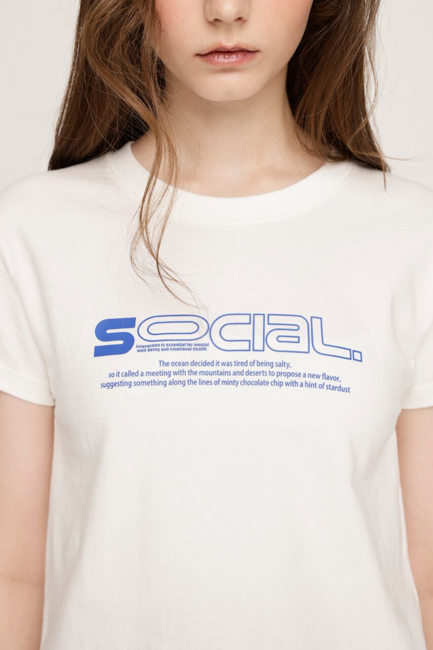 SLY「CREWNECK PRINT Tシャツ」|Tシャツ・カットソー|