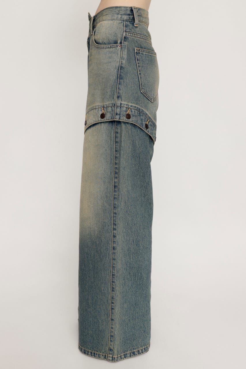 SLY「J／W SIDE OPEN STRAIGHT パンツ」|デニム|