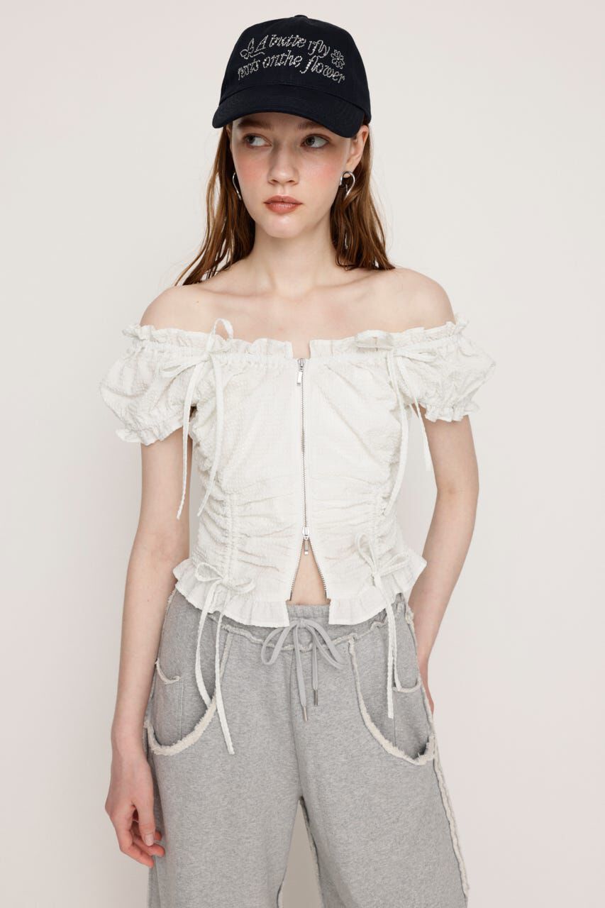 SLY「FRONTZIP 2WAY トップス」|シャツ・ブラウス|