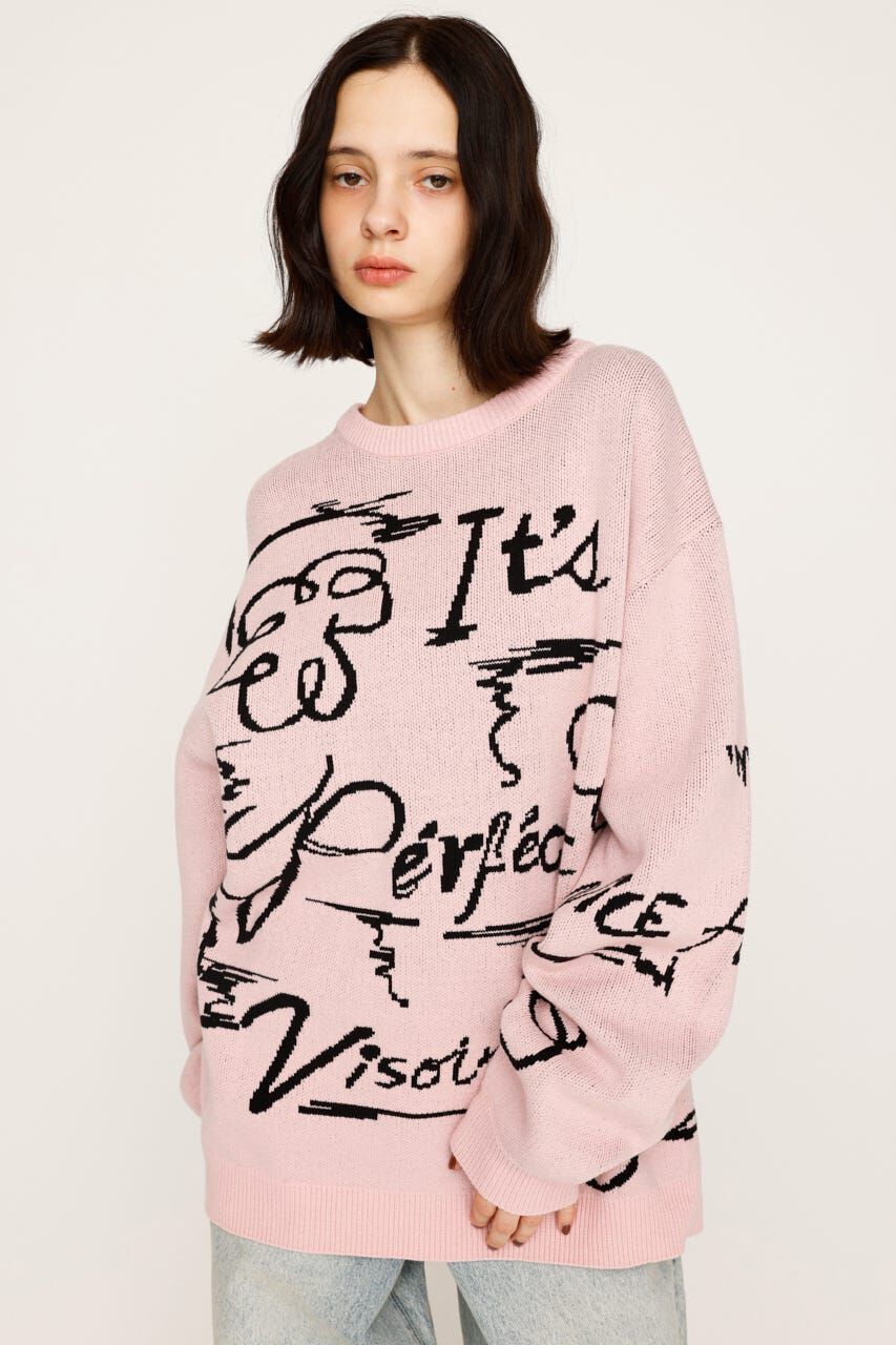 SLY「JQ LOGO MOTIF トップス」|ニット・セーター|PNK