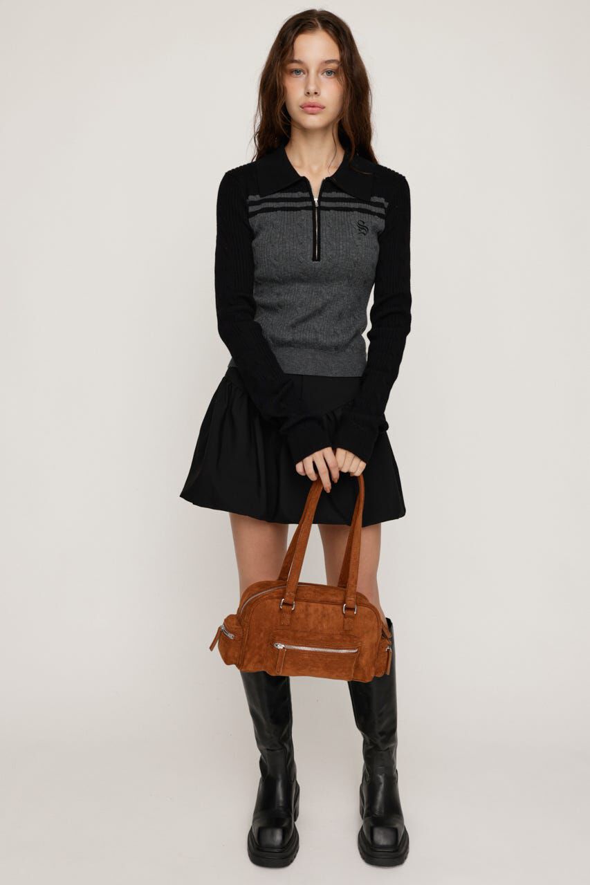 SLY「CABLE COLLAR KNIT トップス」|ニット・セーター|