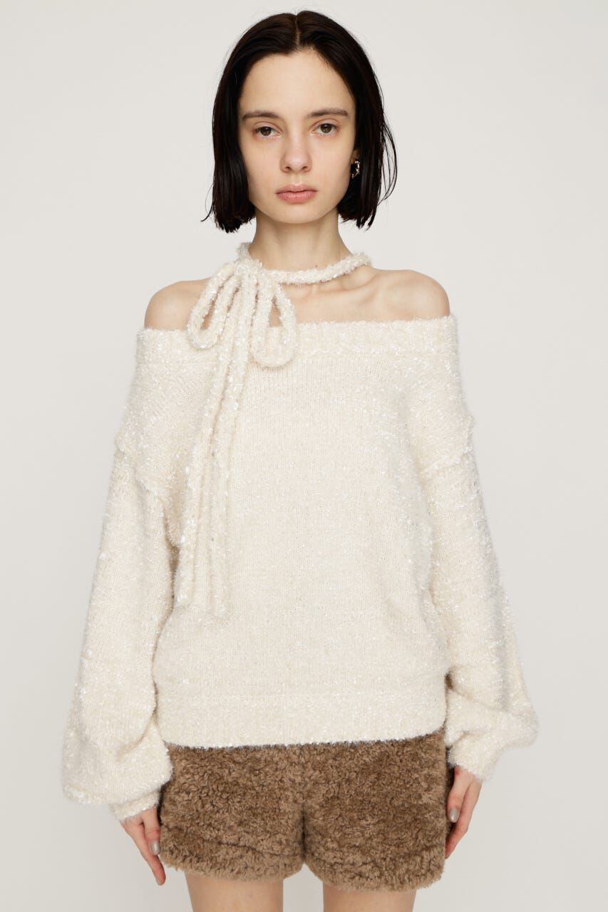 SLY「2WAY SHOULDER KNIT トップス」|ニット・セーター|