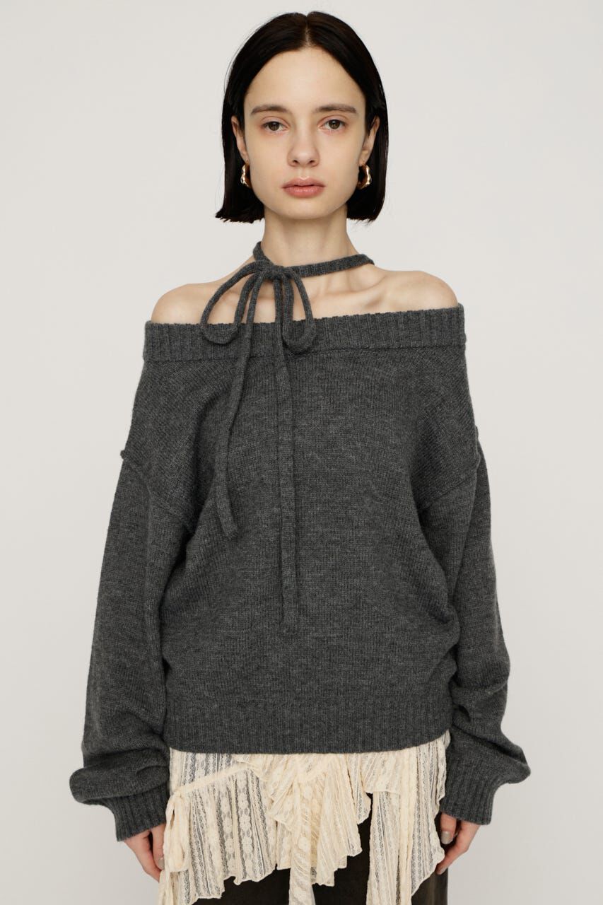 SLY「2WAY SHOULDER KNIT トップス」|ニット・セーター|