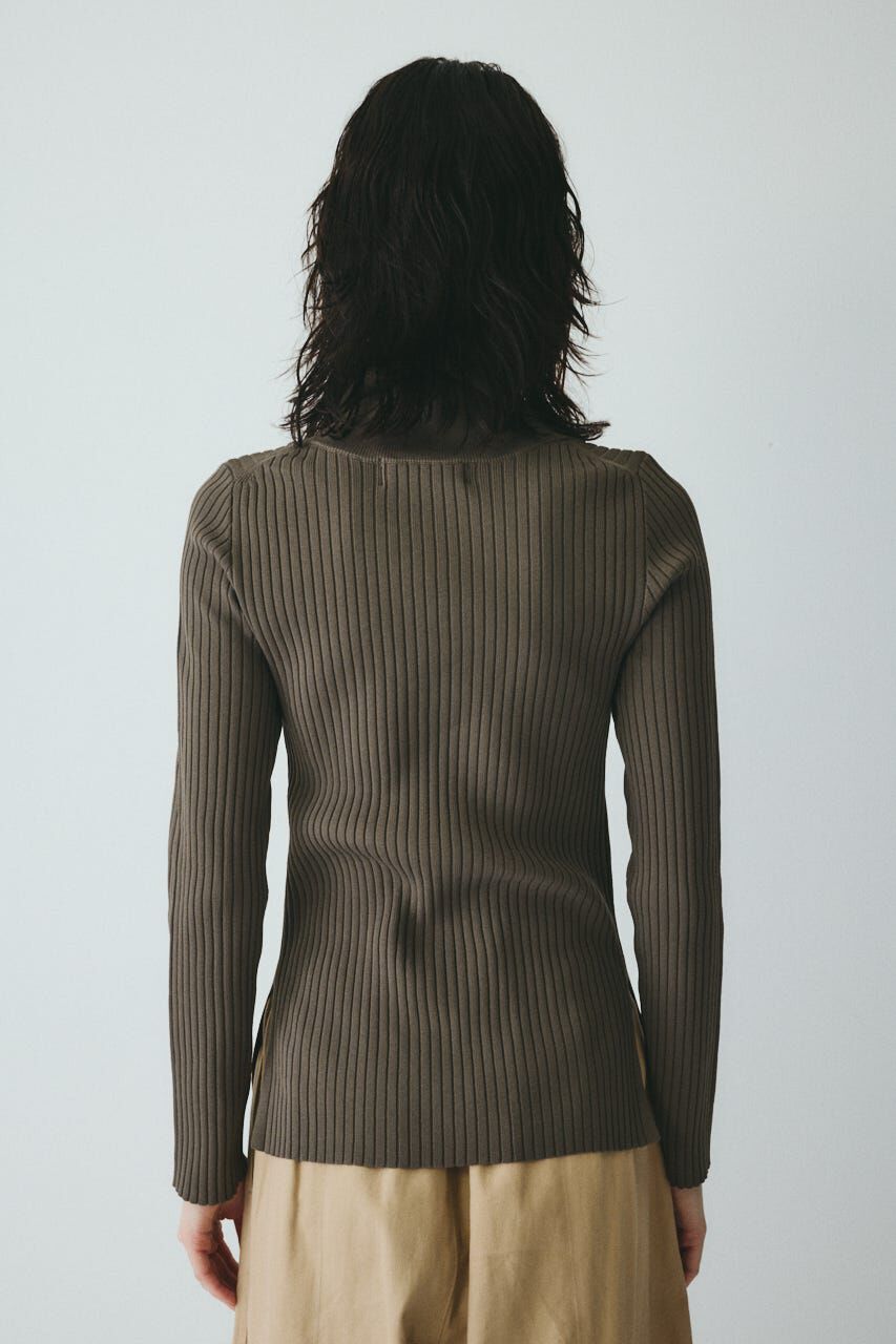 HeRIN.CYE「Stand collar knit top」|ニット・セーター|