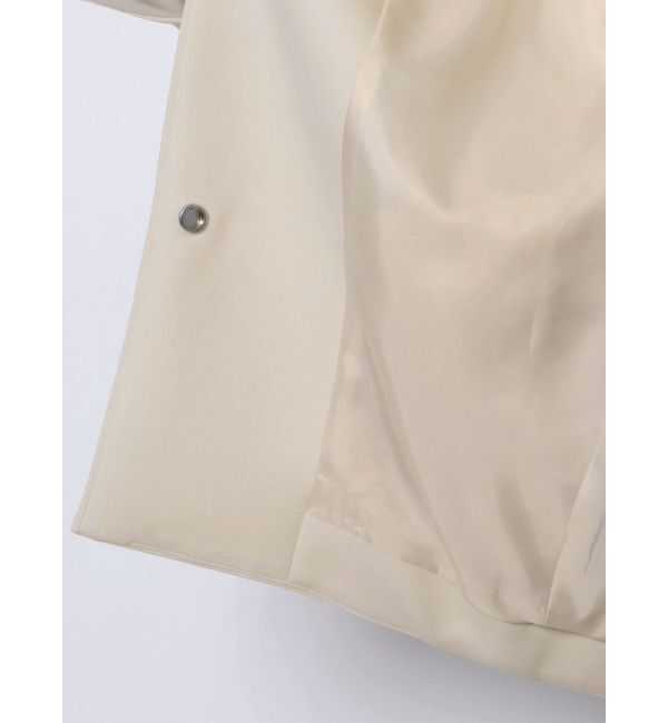 ELENDEEK「FORM SHORT CT」|ノーカラーコート|