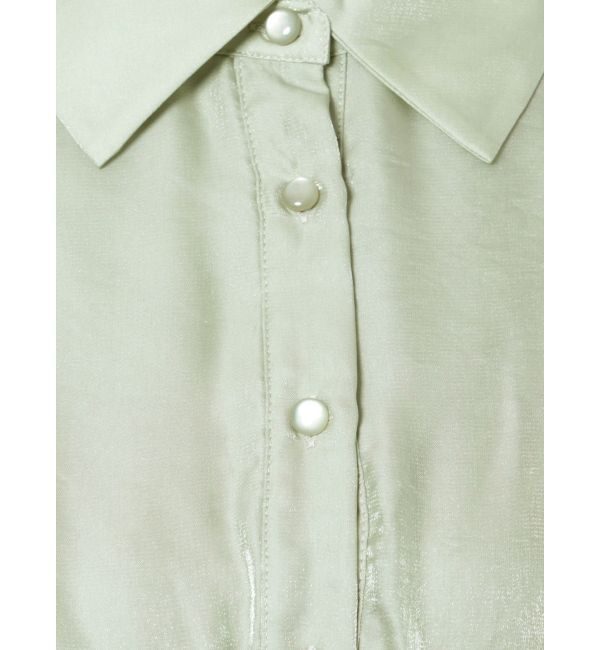 dazzlin「ギャザーパステルリブブラウス」|シャツ・ブラウス|