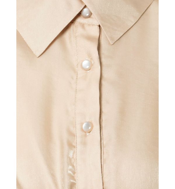 dazzlin「ギャザーパステルリブブラウス」|シャツ・ブラウス|