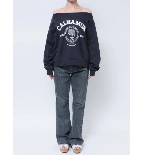 dazzlin「【CALNAMURコラボ】カルミアプリント オフショルダー プルオーバー」|スウェット・ジャージ|