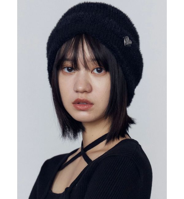 EMODA「ストライプシャギー2WAYビーニー」|ニット帽|