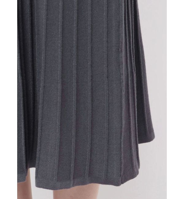 MERCURYDUO「異素材ドッキングオフショルニットハーフスリーブワンピース」|ワンピース|