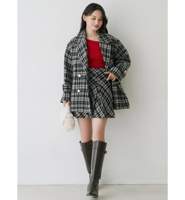 MERCURYDUO「オリジナルロービングチェックPコート」|その他|
