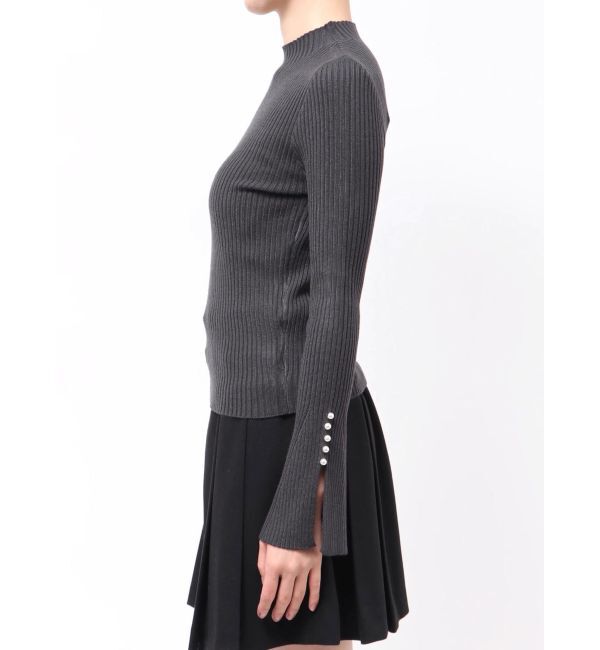 MERCURYDUO「【追加生産】フレアスリーブハイネックリブニット」|ニット・セーター|