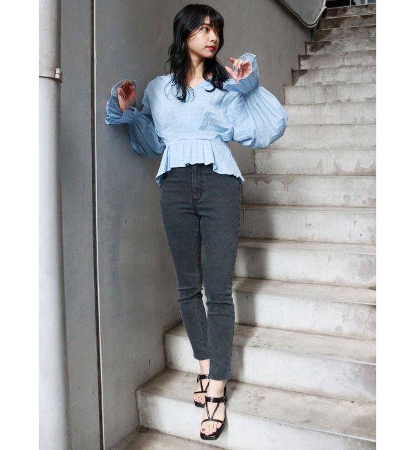 MURUA「カシュクールタックブラウス」|シャツ・ブラウス|