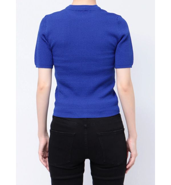 MURUA「ハーフスリーブタイトリブニット」|ニット・セーター|