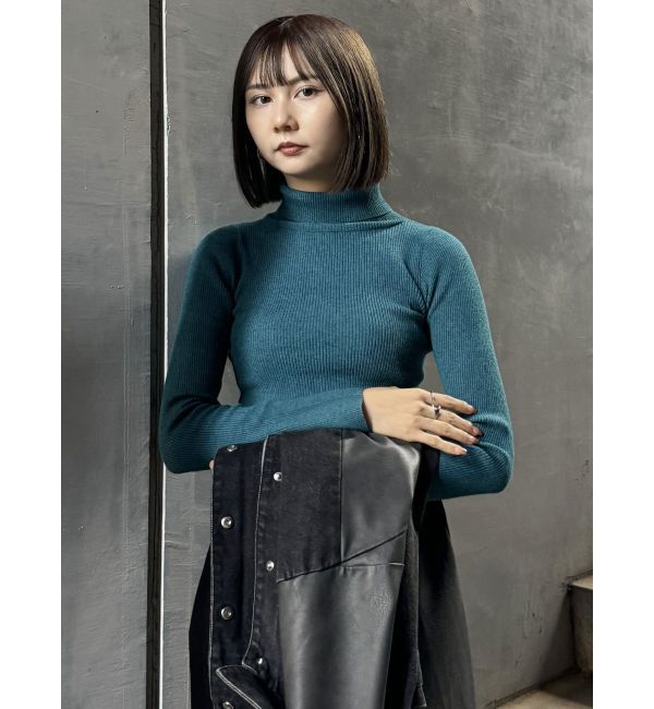 MURUA「ルーズネックミニマルタートル」|ニット・セーター|