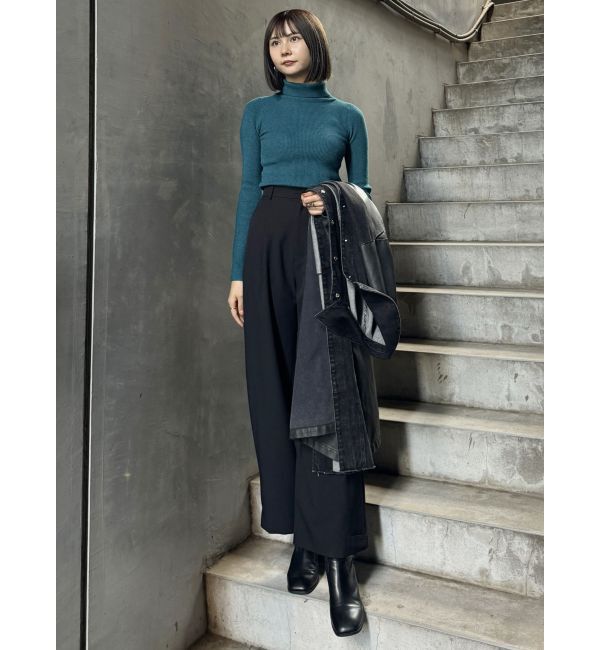 MURUA「ルーズネックミニマルタートル」|ニット・セーター|