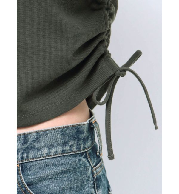 Ungrid「サイドギャザーショートTee」|Tシャツ・カットソー|