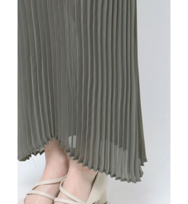 LAGUNAMOON「シフォンプリーツニットドッキングワンピース」|ワンピース|