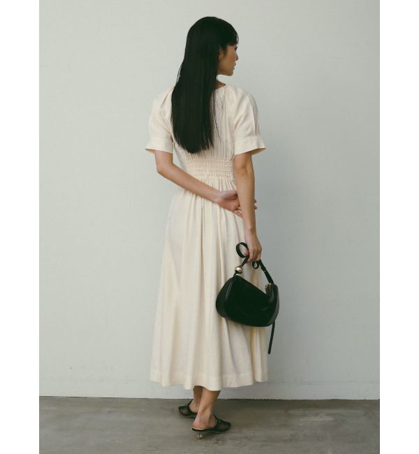 LAGUNAMOON「フロントZIPウエストタックワンピース」|ワンピース|