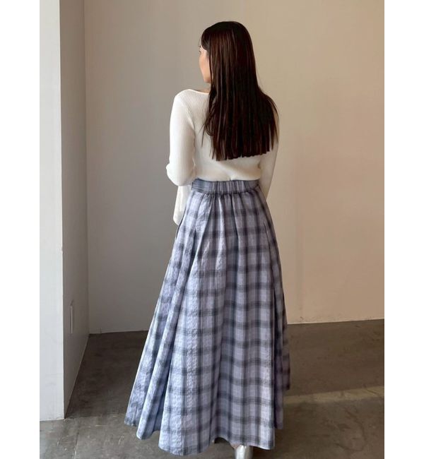 LAGUNAMOON「シアーパターンカフスリブニットプルオーバー」|ニット・セーター|