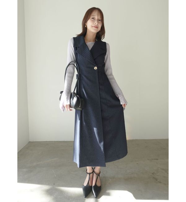 LAGUNAMOON「シアーパターンカフスリブニットプルオーバー」|ニット・セーター|