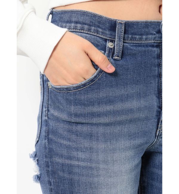 GYDA「M/Wダメージストレートデニムパンツ」|デニム|