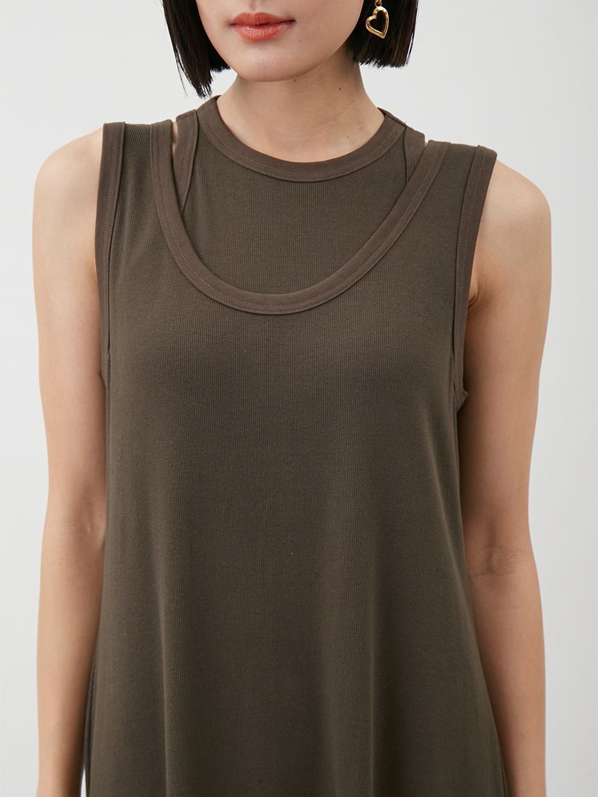 Mila Owen「【セットアイテム】タンクレイヤードマキシカットソーワンピース」|ワンピース|