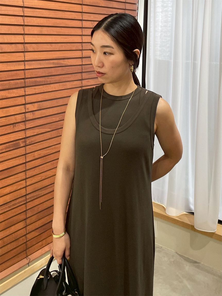 Mila Owen「【セットアイテム】タンクレイヤードマキシカットソーワンピース」|ワンピース|