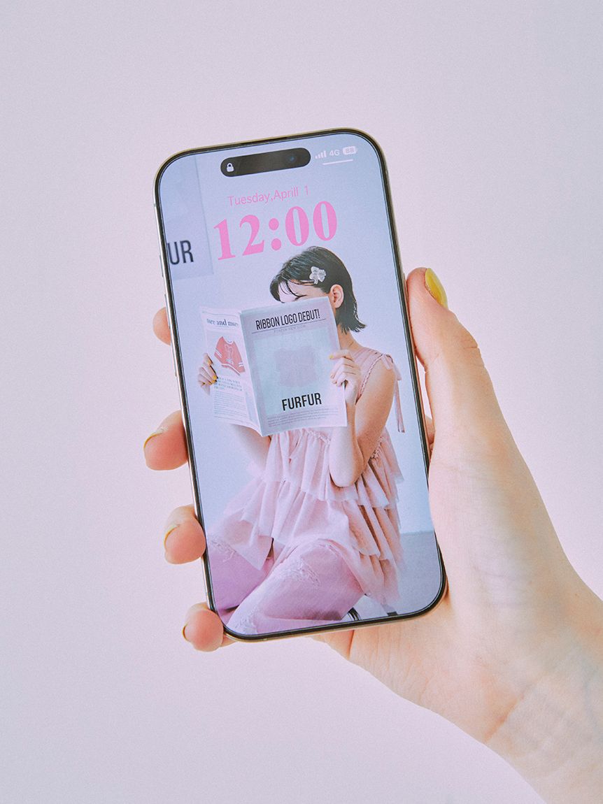 FURFUR「リボン刺繍ノースリーブボーダーニットトップス」|ニット・セーター|