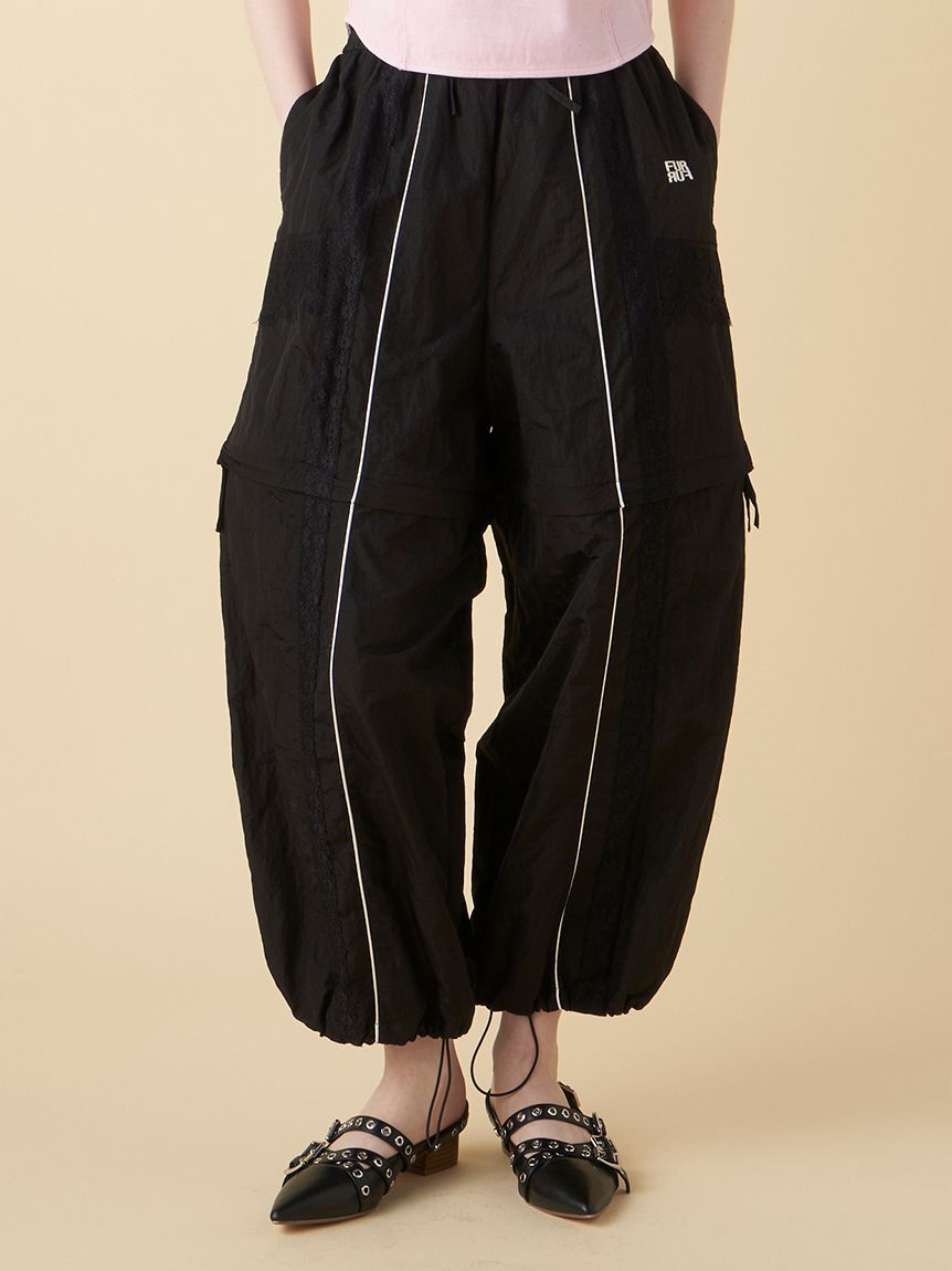 FURFUR「マルチウェイトラックパンツ」|チノ|BLK