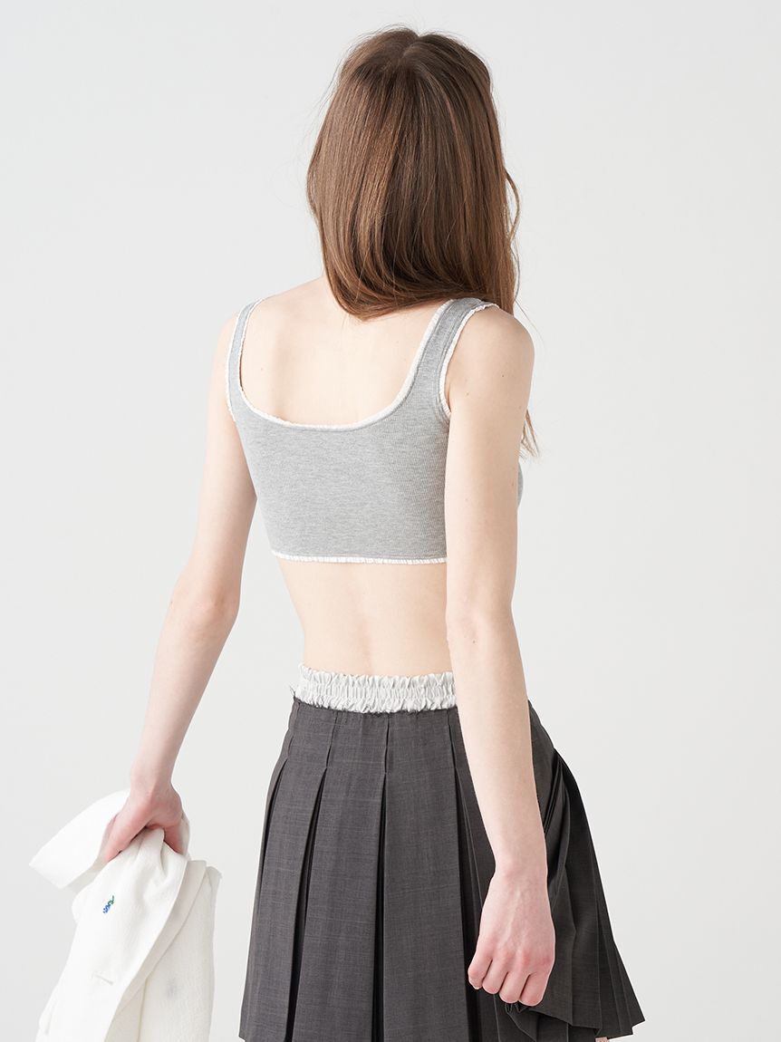FURFUR「ロゴ刺繍カップインタンクトップ」|タンクトップ|
