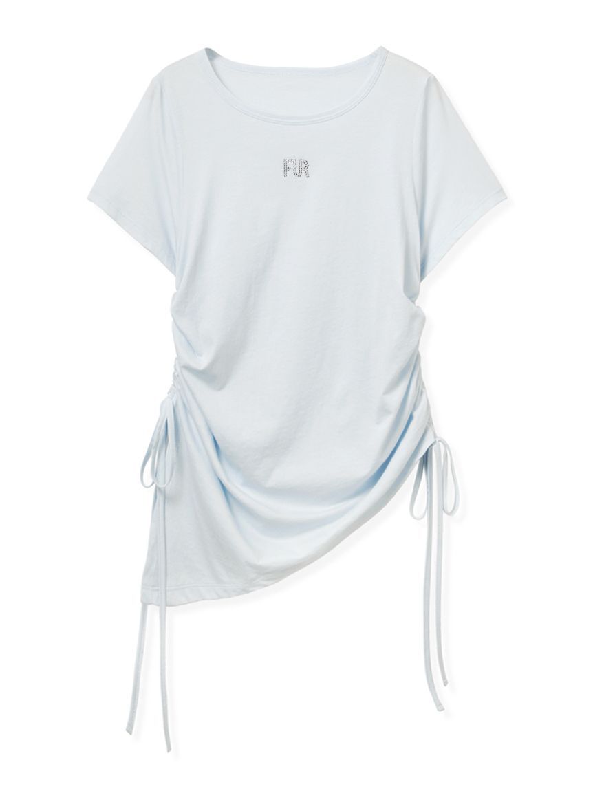 FURFUR「【WEB限定カラー】クリスタルロゴアシンメトリーTシャツ」|Tシャツ・カットソー|