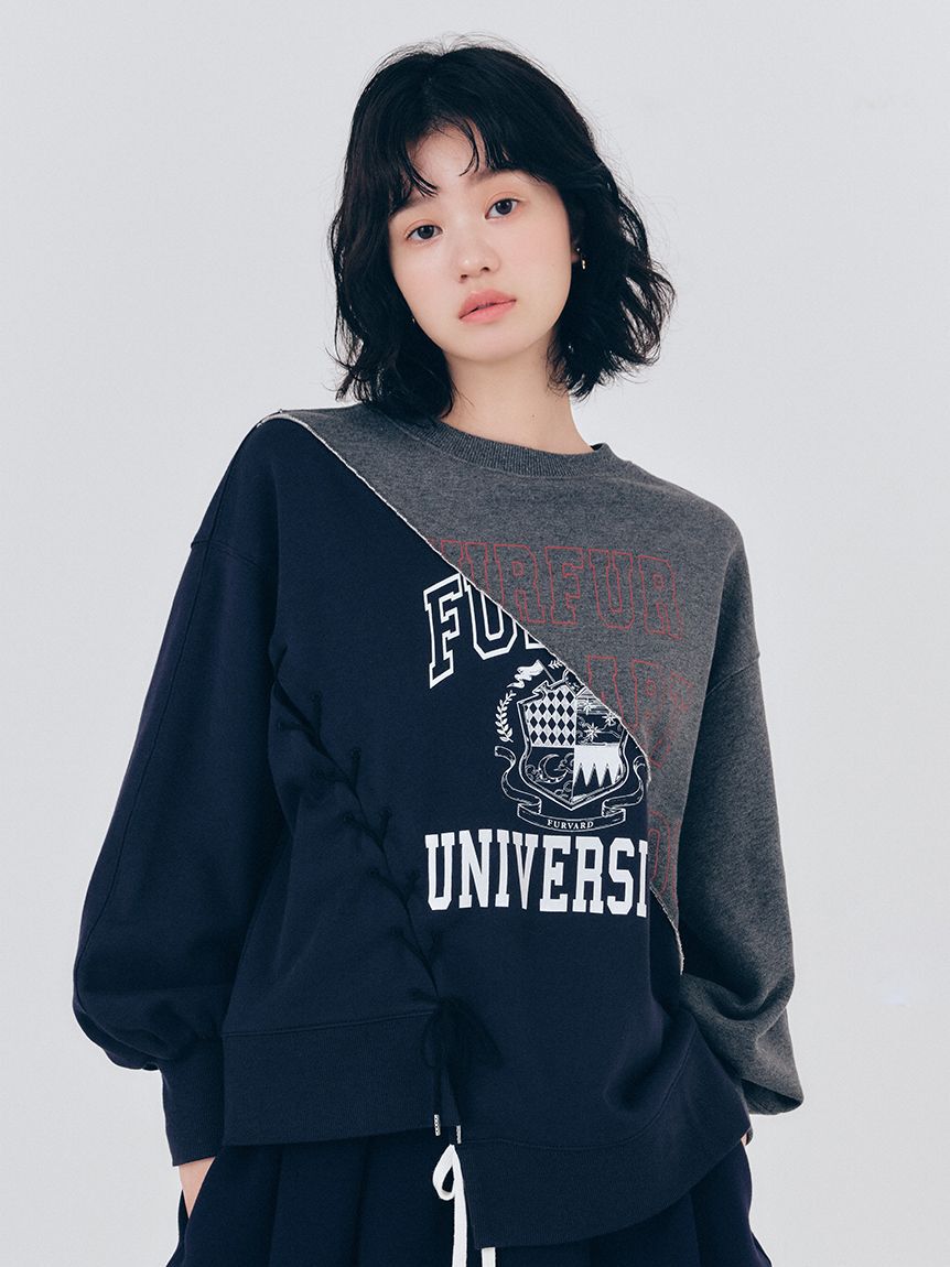 FURFUR「リメイクデザインスウェット」|スウェット・ジャージ|NVY