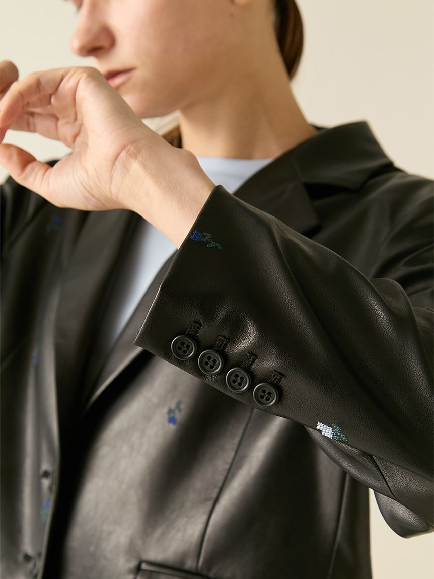 FURFUR「【限定カラー】ローズ刺繍テーラードジャケット」|テーラードジャケット|
