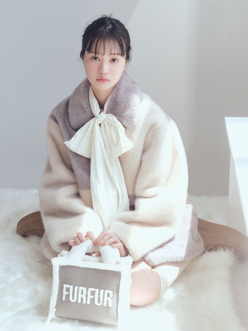 FURFUR「ボウタイギャザーチュニックシャツ」|ワンピース|