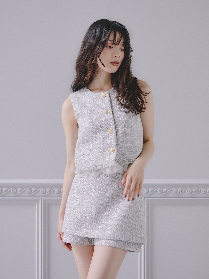 FURFUR「【限定カラー】ツイードベスト」|ダウンベスト・ベスト|