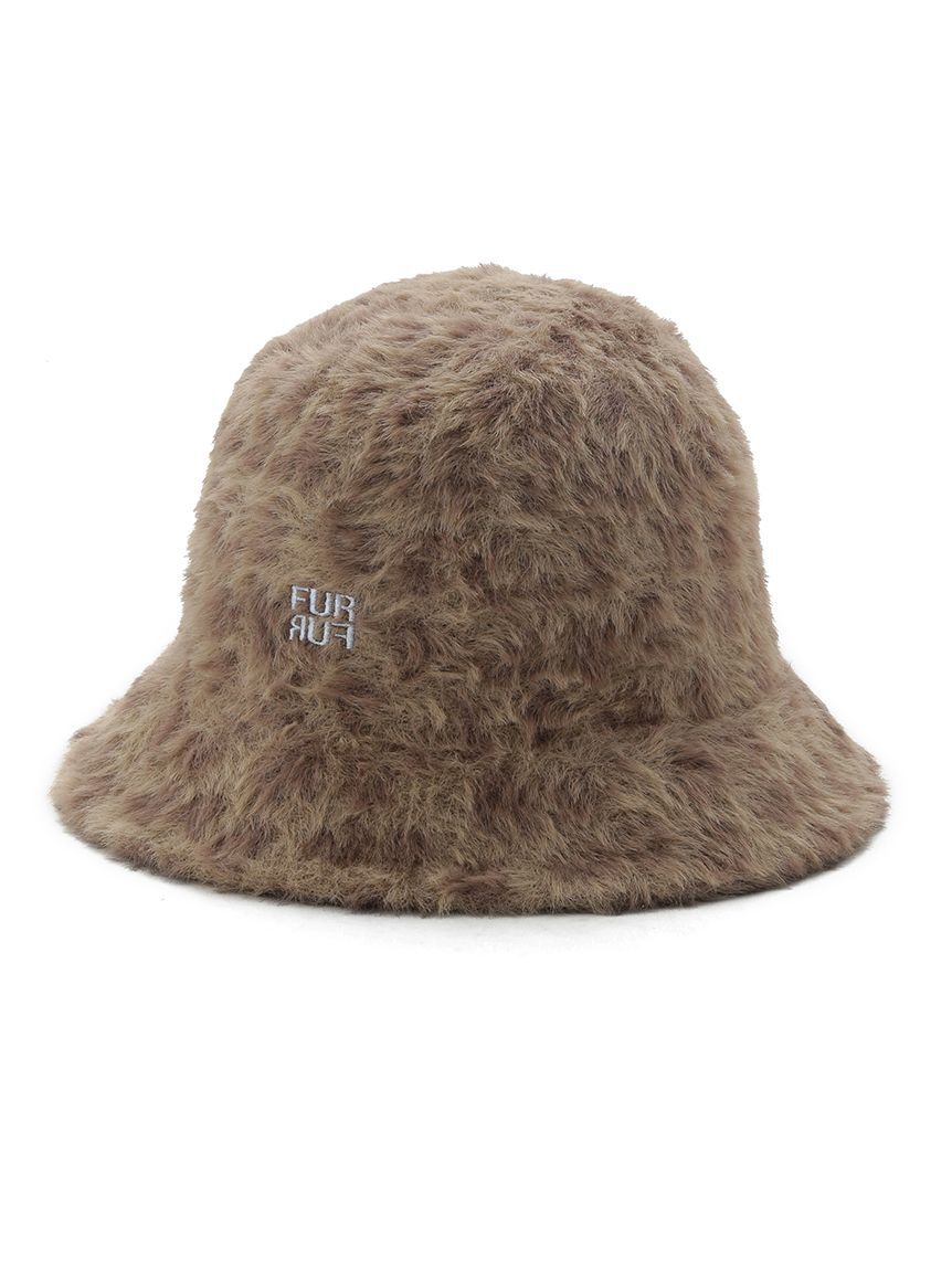 FURFUR「ロゴ刺繍エコファーバケットハット」|ハット|