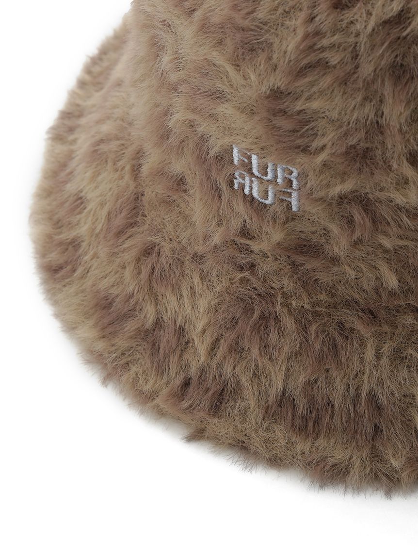 FURFUR「ロゴ刺繍エコファーバケットハット」|ハット|