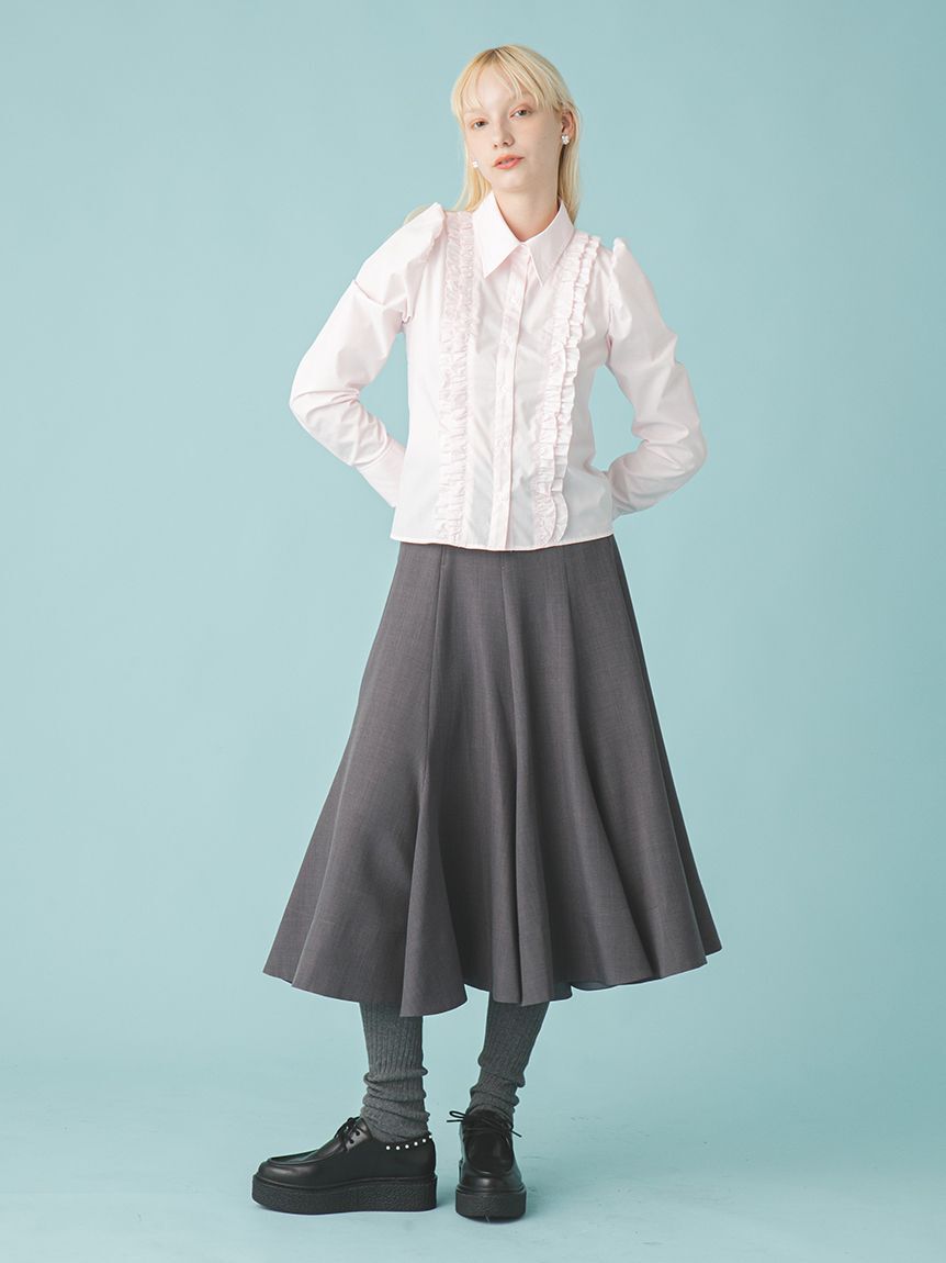 FURFUR「コンパクトパフスリーブシャツ」|シャツ・ブラウス|