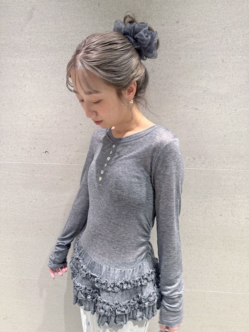 FURFUR「ボリュームオーガンジーシュシュセット」|ヘアバンド|