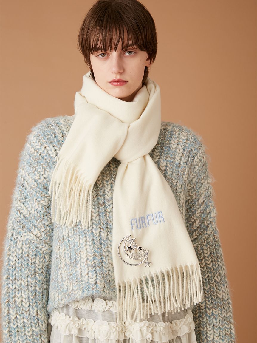 FURFUR「ムーン＆スターモチーフブローチ」|ブローチ・コサージュ|