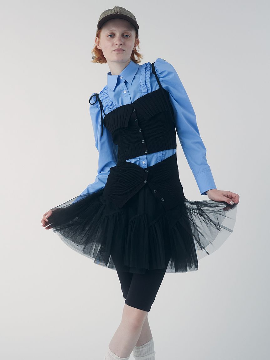 FURFUR「バックリボンチェック柄キャップ」|キャップ・キャスケット|