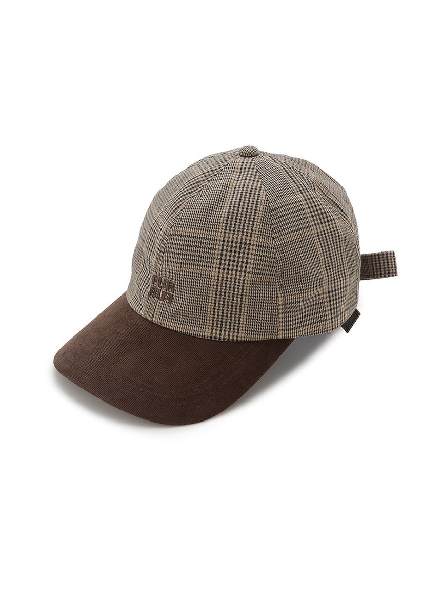 FURFUR「バックリボンチェック柄キャップ」|キャップ・キャスケット|BRW