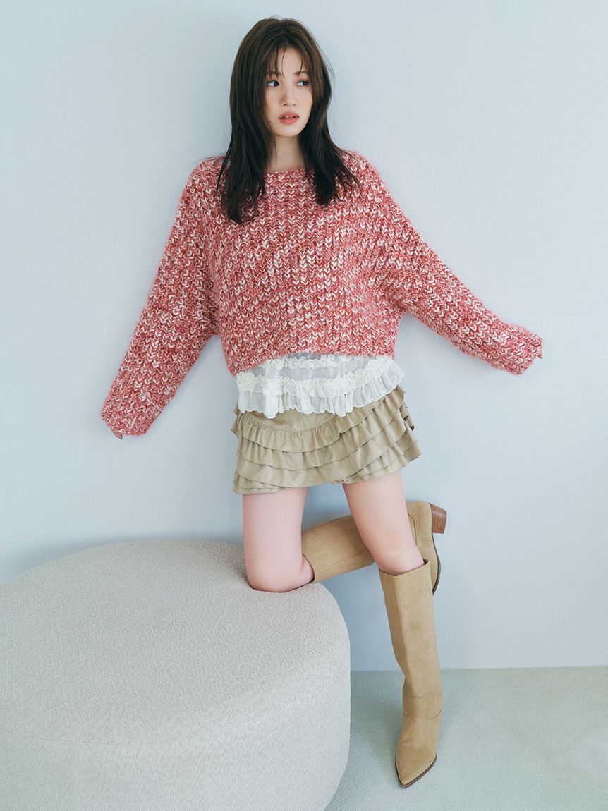 FURFUR「ミックスヤーンチャンキーセーター」|ニット・セーター|