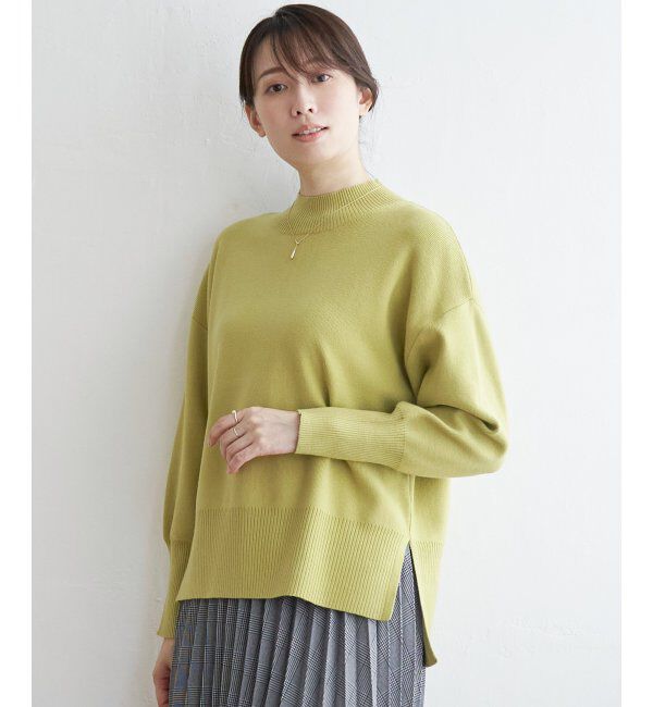 ikka「【雑誌InRed12月号掲載】【親子おそろい】クリーミーサイドスリットプルオーバー」|プルオーバー|イエロー