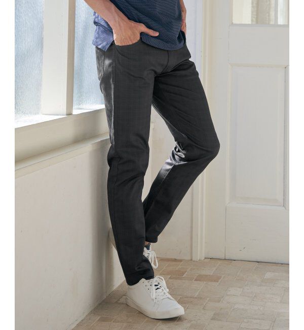 ikka「接触冷感チェック5Pパンツ」|その他|チャコール