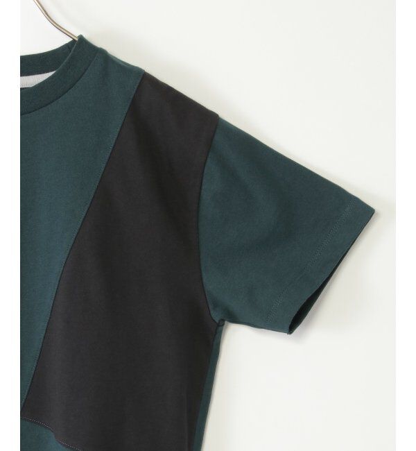 ikka kids「【親子おそろい】斜め切り替えブロックスT（120~160cm）」|Tシャツ・カットソー|