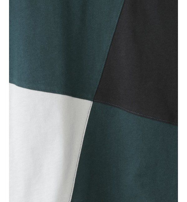 ikka kids「【親子おそろい】斜め切り替えブロックスT（120~160cm）」|Tシャツ・カットソー|