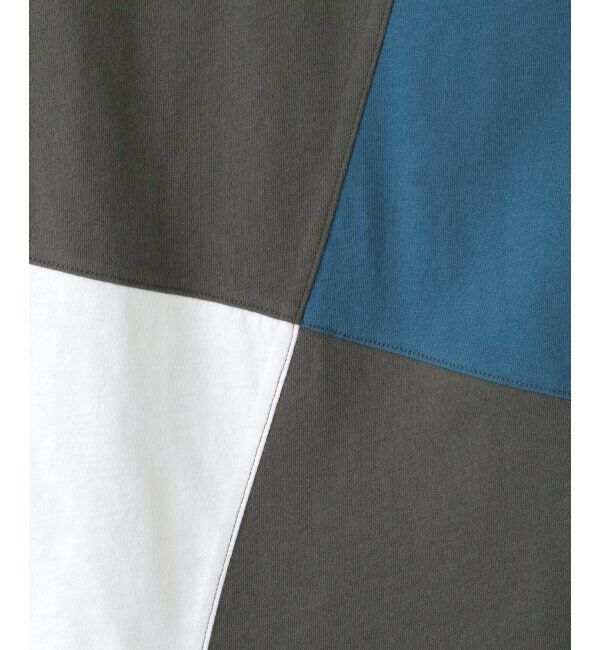 ikka kids「【親子おそろい】斜め切り替えブロックスT（120~160cm）」|Tシャツ・カットソー|